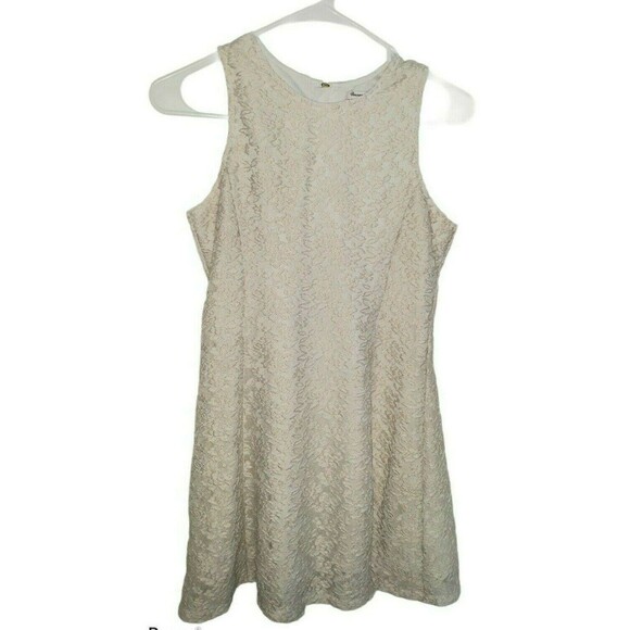 Forever 21 Girls White Ivory Lace Overlay Dress Sz 13/14 - Picture 1 of 3